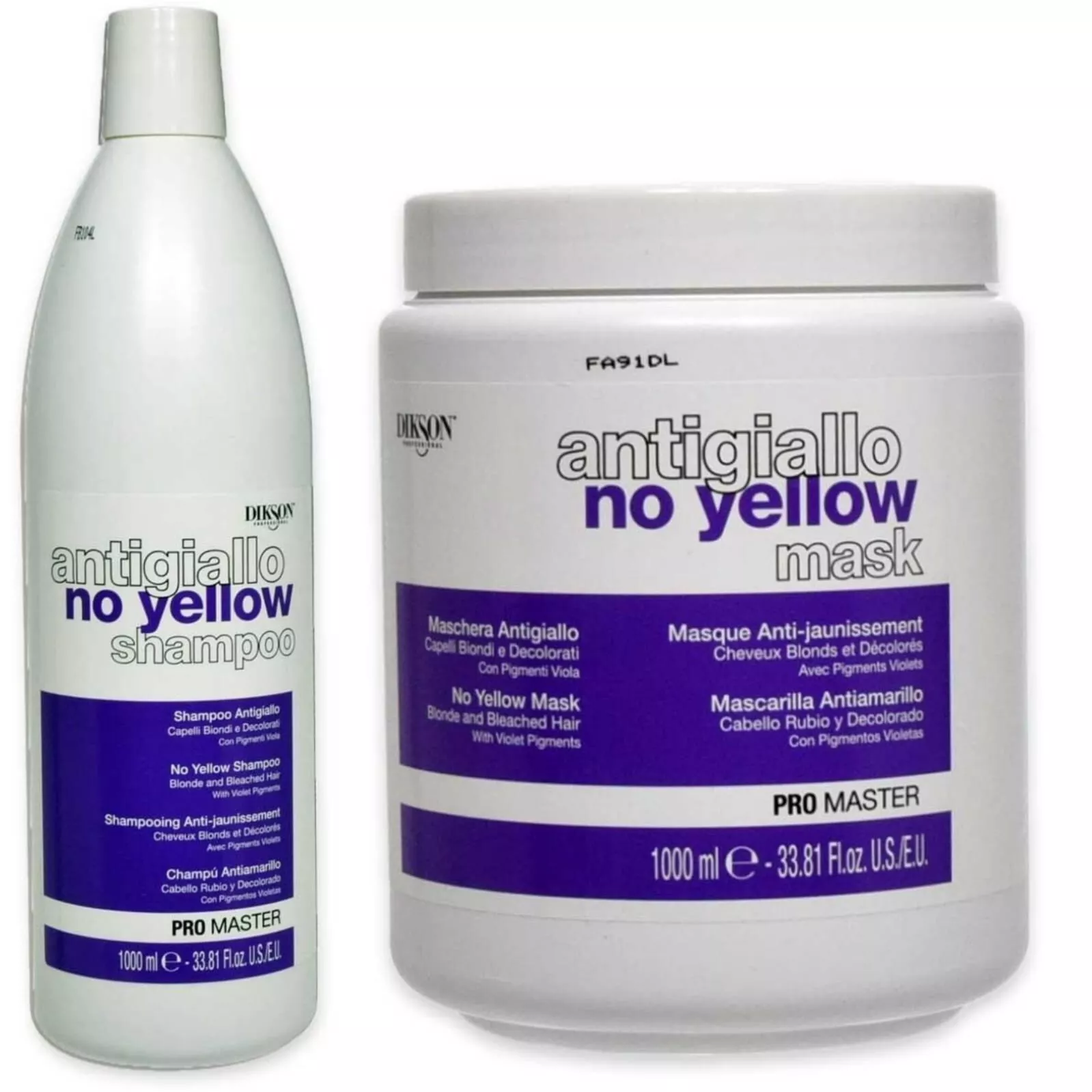 Dikson set protiv žutila / šampon 1000 ml / maska 1000 ml - Slika 3